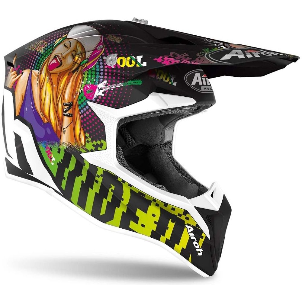 Airoh Wraap Youth Pin Up Motocross Helmet Multicolour