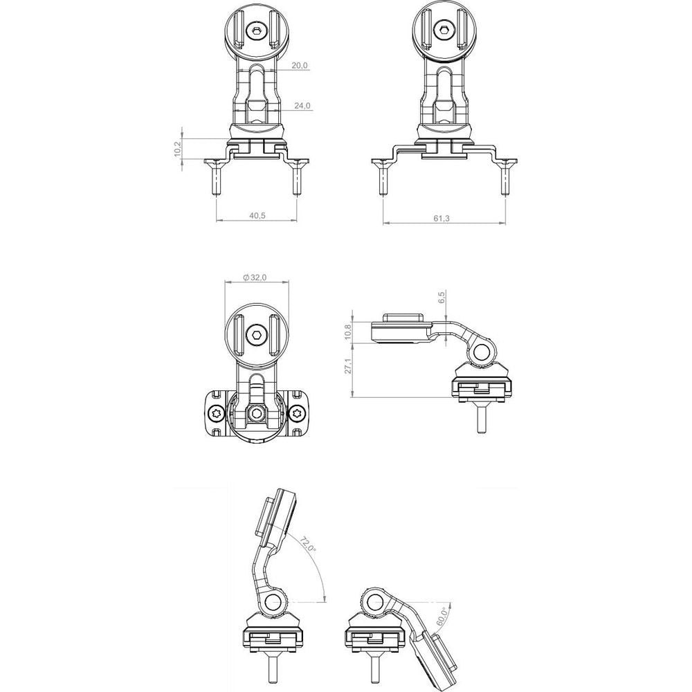 SP Connect Brake Mount Black