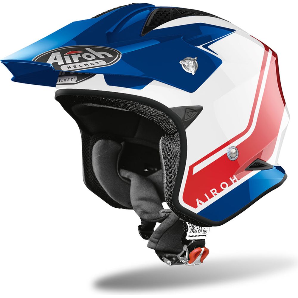 Airoh TRR S Keen Open Face Off-Road Helmet Gloss Blue / Red