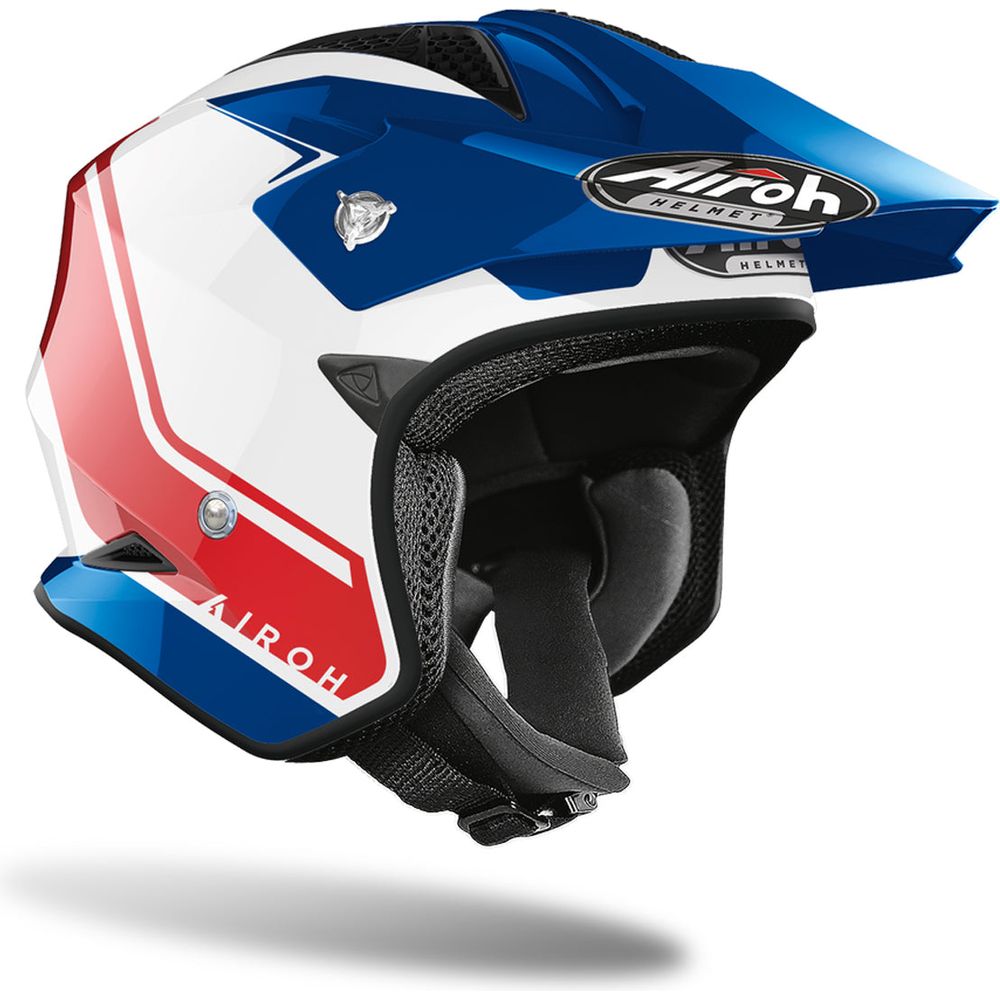 Airoh TRR S Keen Open Face Off-Road Helmet Gloss Blue / Red