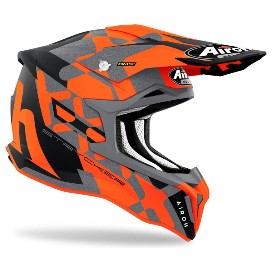 Airoh Strycker XXX Motocross Helmet Matt Orange - FREE UK Shipping, FREE 365 Day Returns | Moto Central