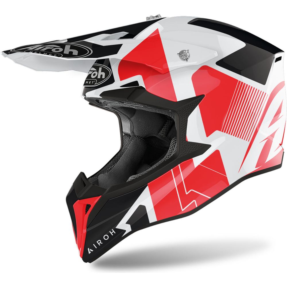 Airoh Wraap Raze Motocross Helmet Gloss Red