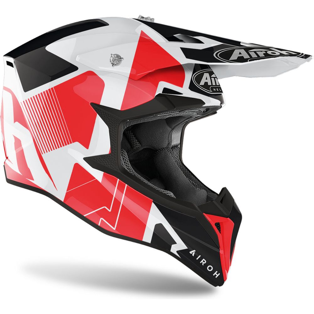 Airoh Wraap Raze Motocross Helmet Gloss Red