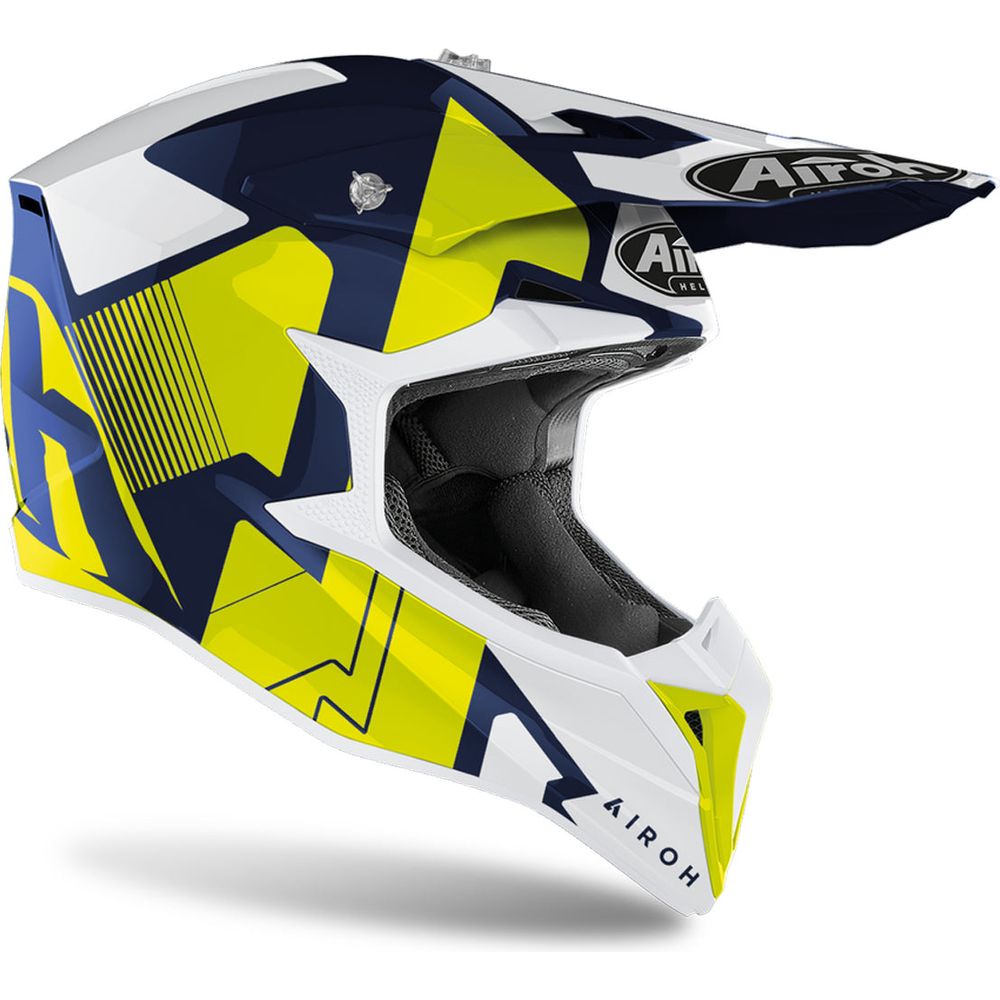 Airoh Wraap Raze Motocross Helmet Gloss Blue