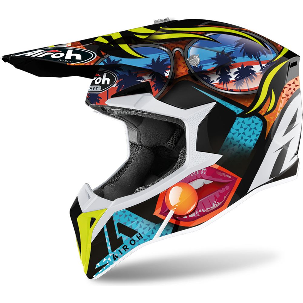 Airoh Wraap Lollipop Motocross Helmet Gloss Multicolour