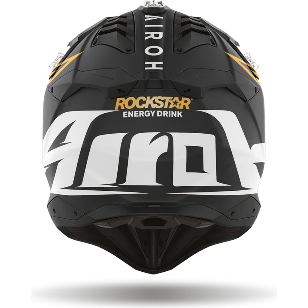 Airoh Aviator 3 Rockstar 22 Motocross Helmet Matt Black - FREE UK Shipping, FREE 365 Day Returns | Moto Central