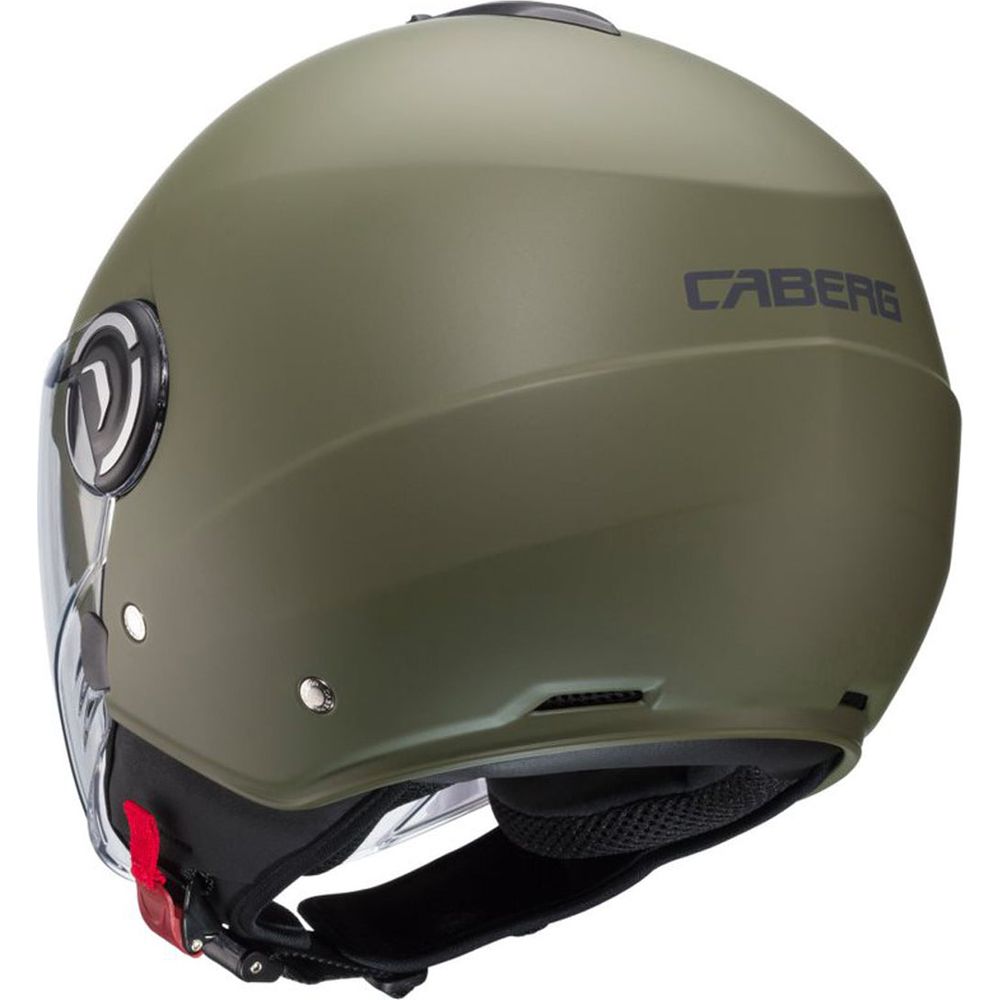 Caberg Riviera V4 Plain Open Face Helmet Matt Military Green - FREE UK Shipping, FREE 365 Day Returns | Moto Central