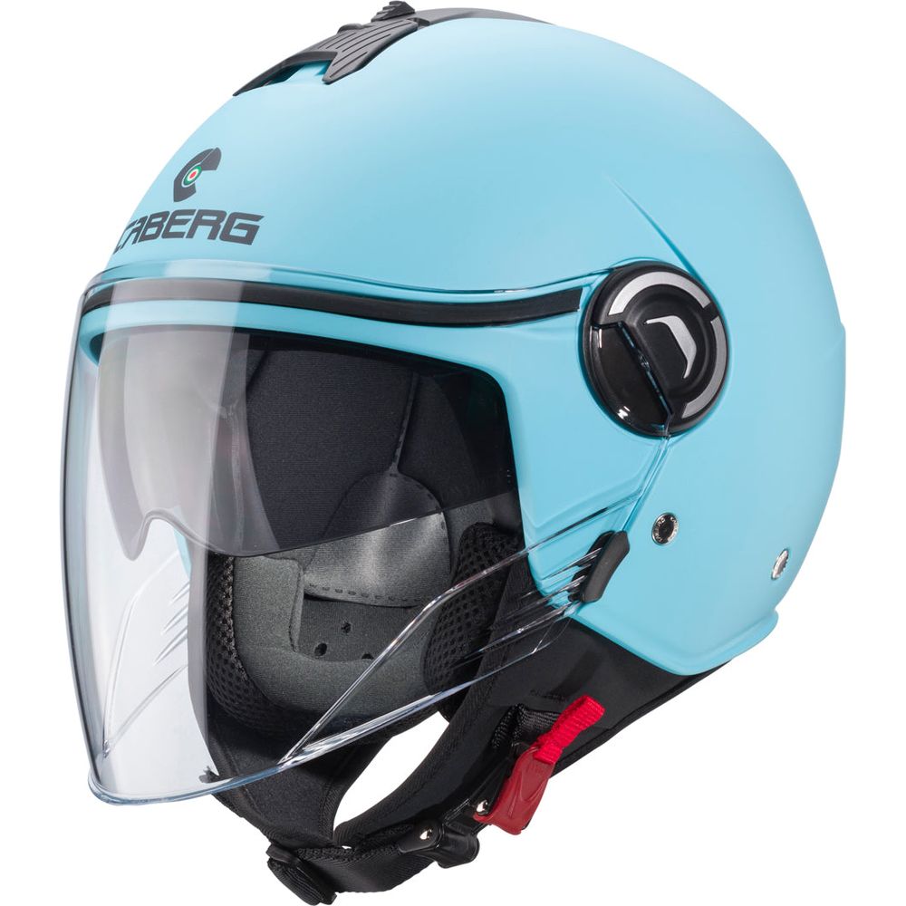 Caberg Riviera V4 Plain Open Face Helmet Matt Light Blue