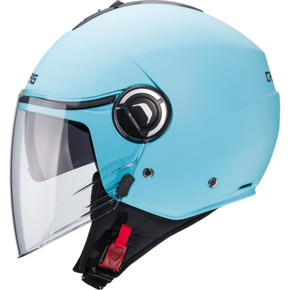 Caberg Riviera V4 Plain Open Face Helmet Matt Light Blue