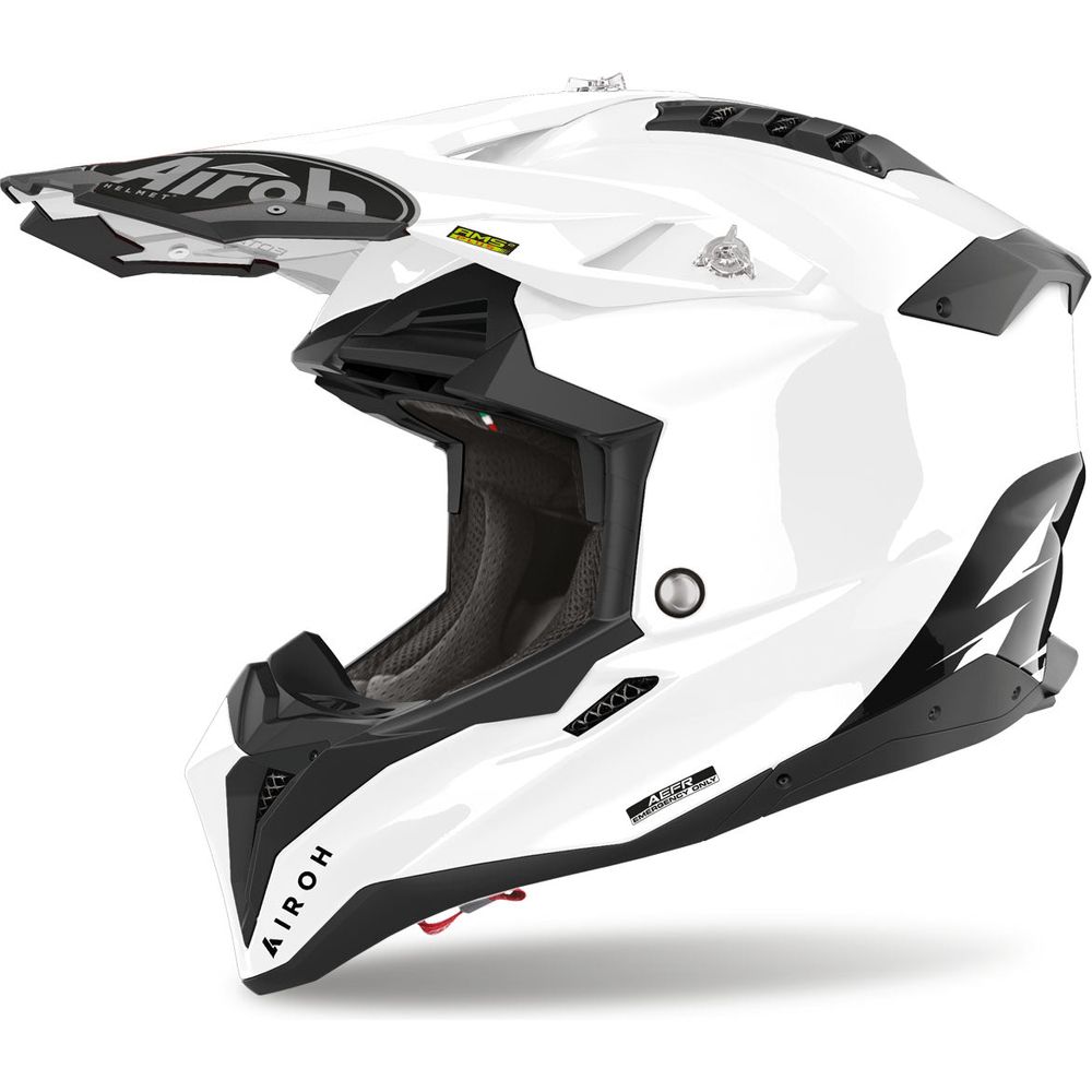 Airoh Aviator 3 Color 22.06 Motocross Helmet Gloss White