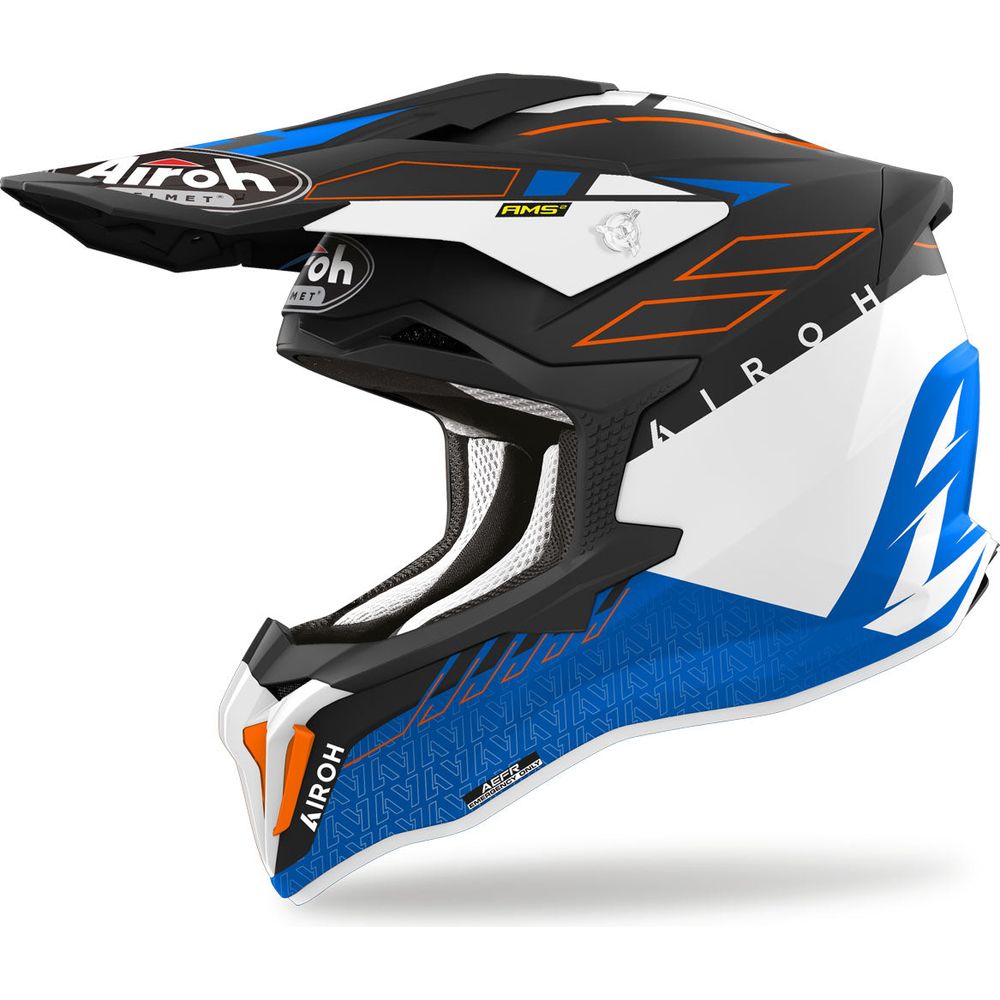 Airoh Strycker Skin 22.06 Motocross Helmet Matt Blue