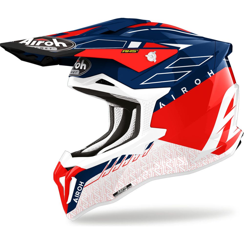 Airoh Strycker Skin 22.06 Motocross Helmet Gloss Red