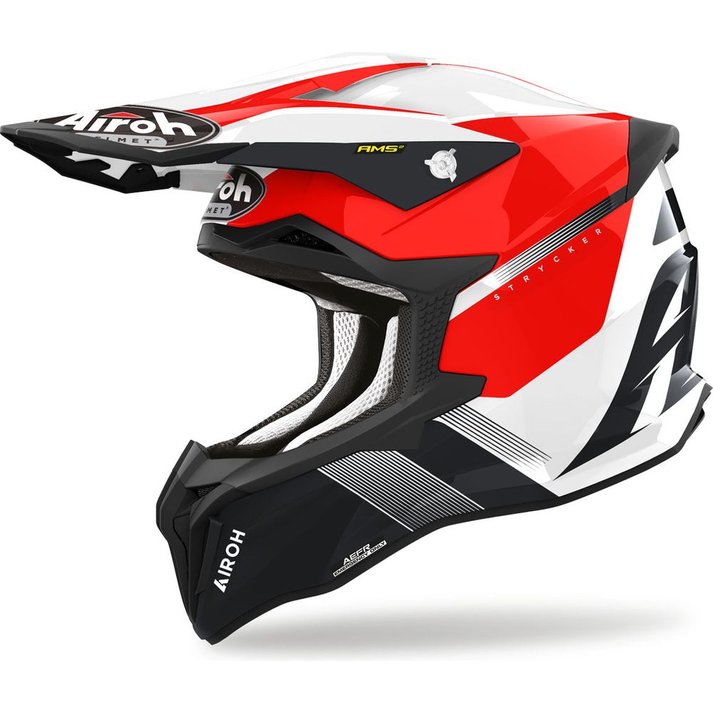 Airoh Strycker Blazer 22.06 Motocross Helmet Gloss Red