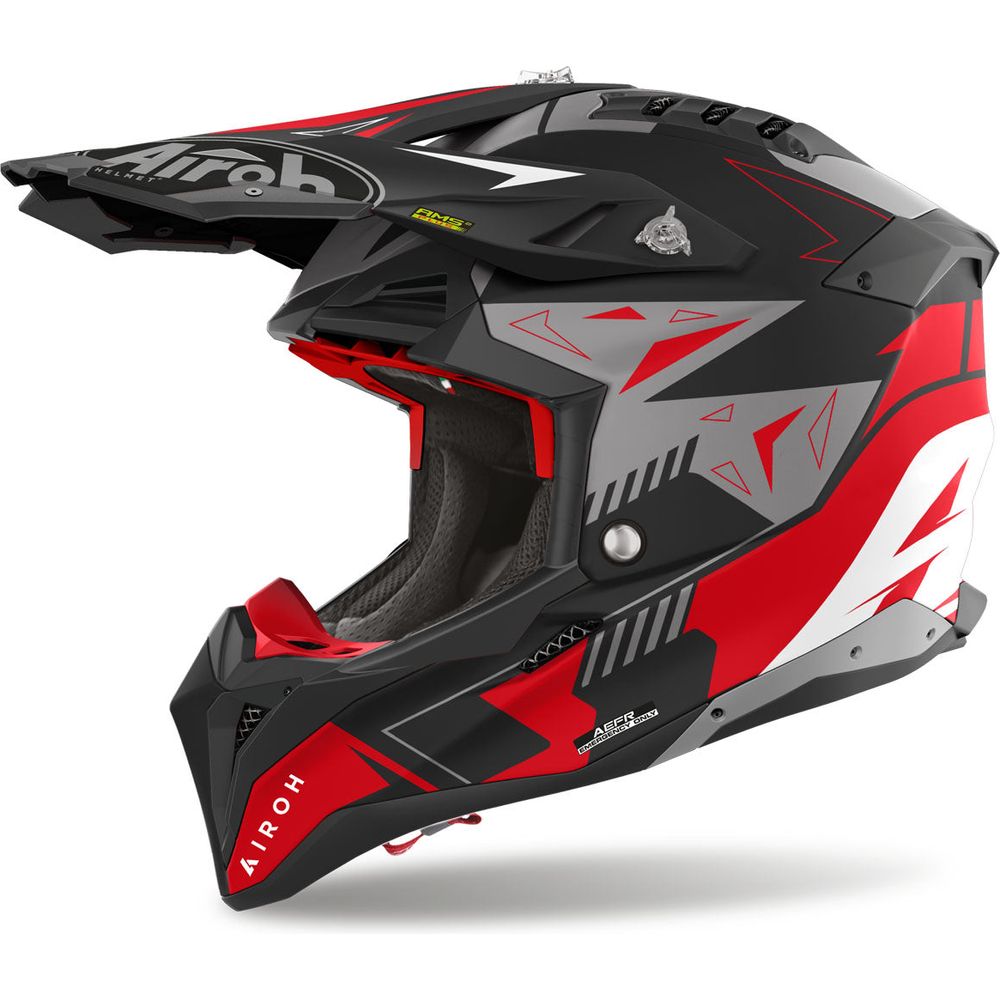 Airoh Aviator 3 Spin 22.06 Motocross Helmet Matt Red