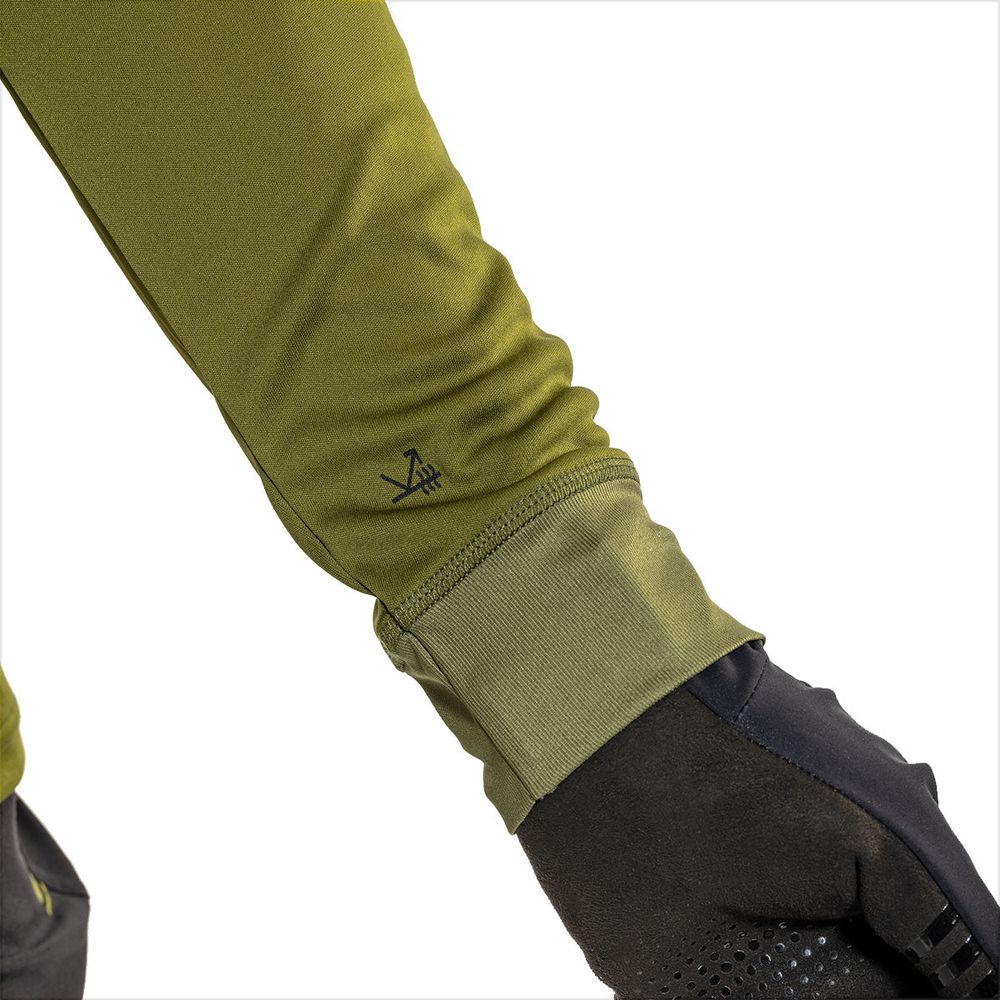 Spada MTB Topo Thermo Long Sleeves Jersey Olive - FREE UK Shipping, FREE 365 Day Returns | Moto Central