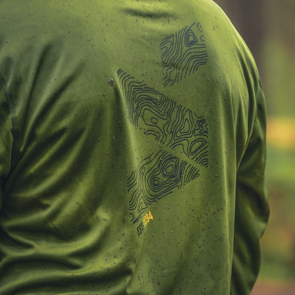 Spada MTB Topo Thermo Long Sleeves Jersey Olive - FREE UK Shipping, FREE 365 Day Returns | Moto Central