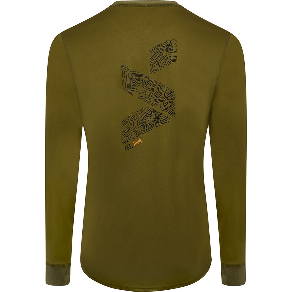 Spada MTB Topo Thermo Long Sleeves Jersey Olive - FREE UK Shipping, FREE 365 Day Returns | Moto Central