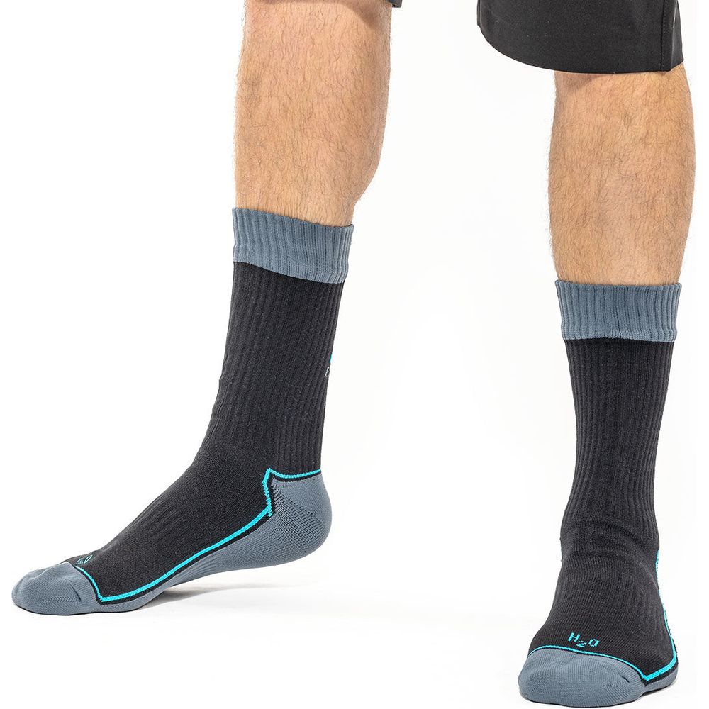 Spada Hydro MTB Socks Black Stormy  - FREE UK Shipping, FREE 365 Day Returns | Moto Central