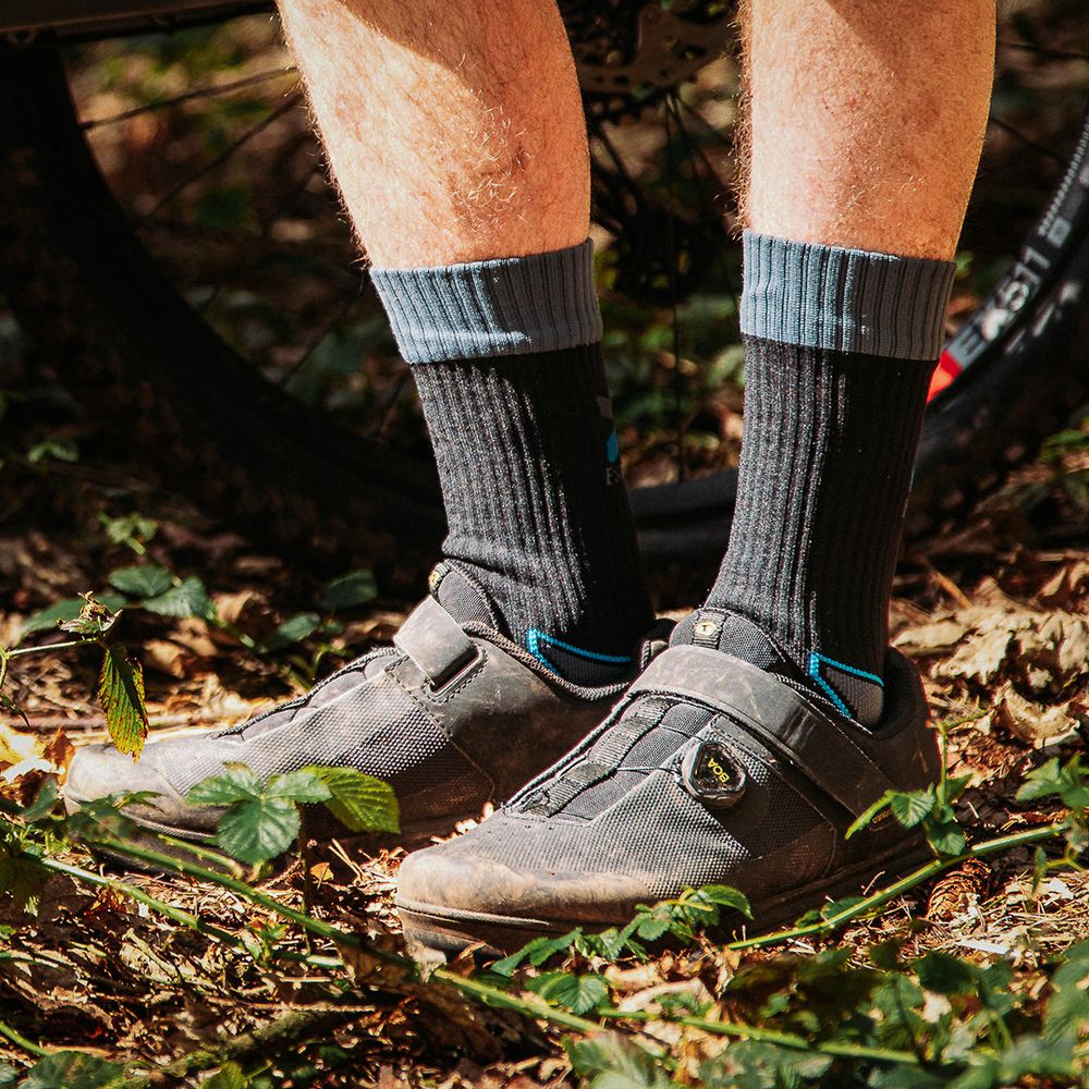 Spada Hydro MTB Socks Black Stormy  - FREE UK Shipping, FREE 365 Day Returns | Moto Central