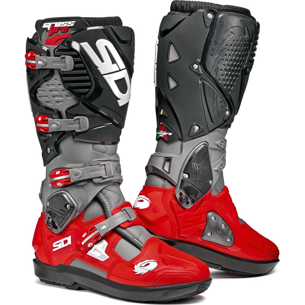 Sidi Crossfire 3 SRS CE Boots Grey / Red / Black