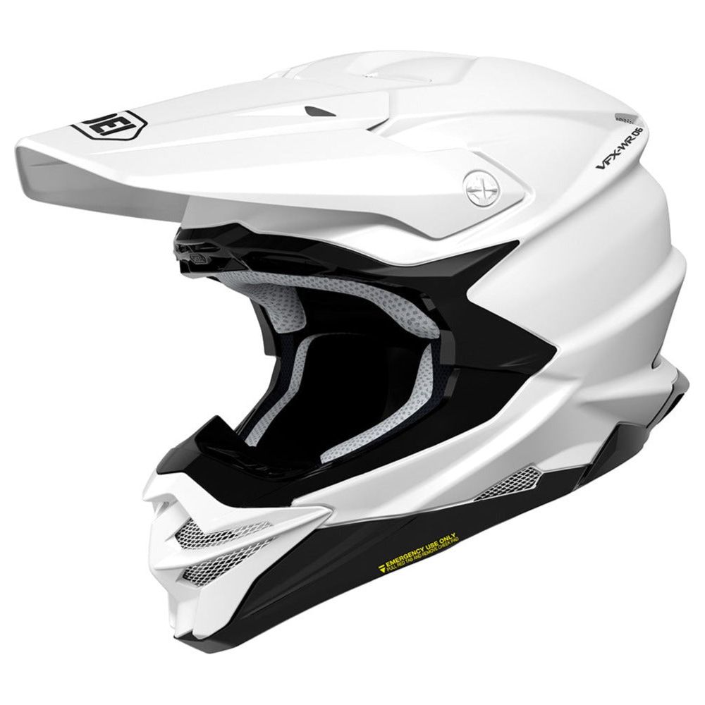 Shoei VFX-WR 06 Plain Off-Road Helmet White