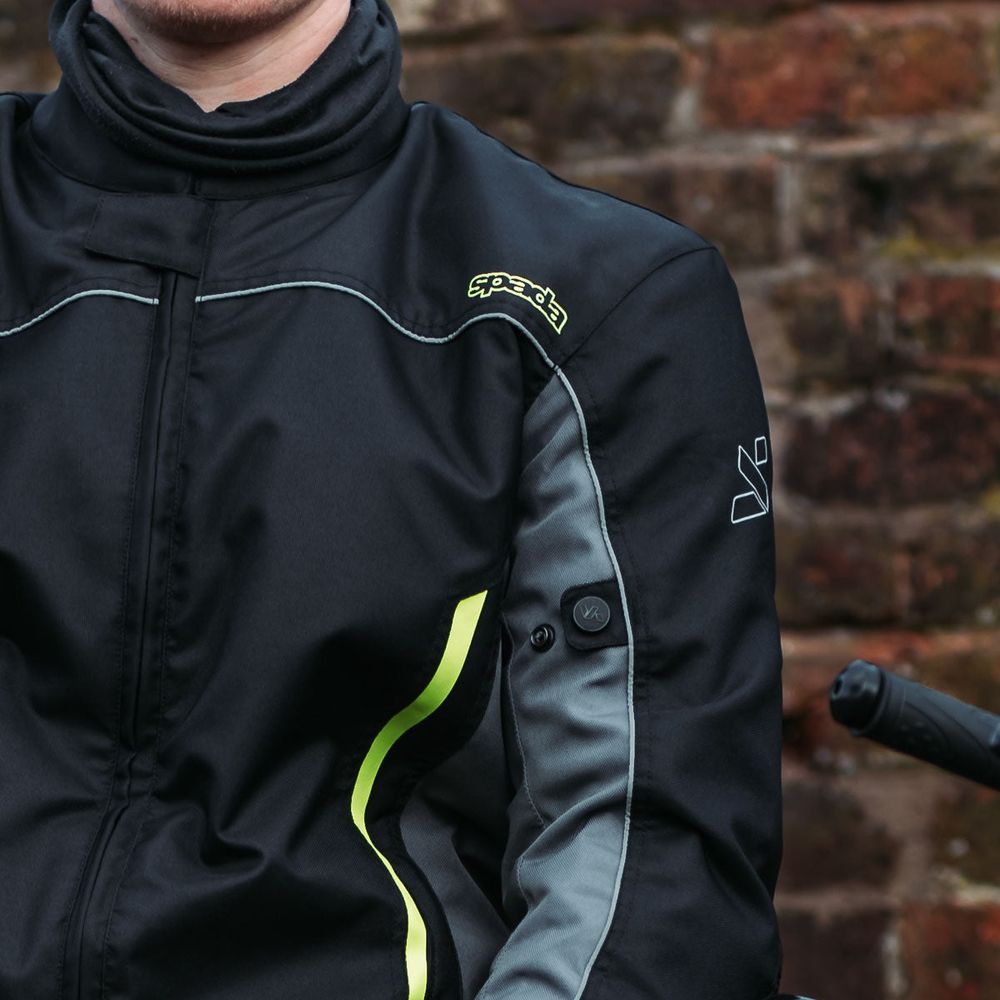 Spada Pace CE Textile Jacket Black / Fluo Yellow