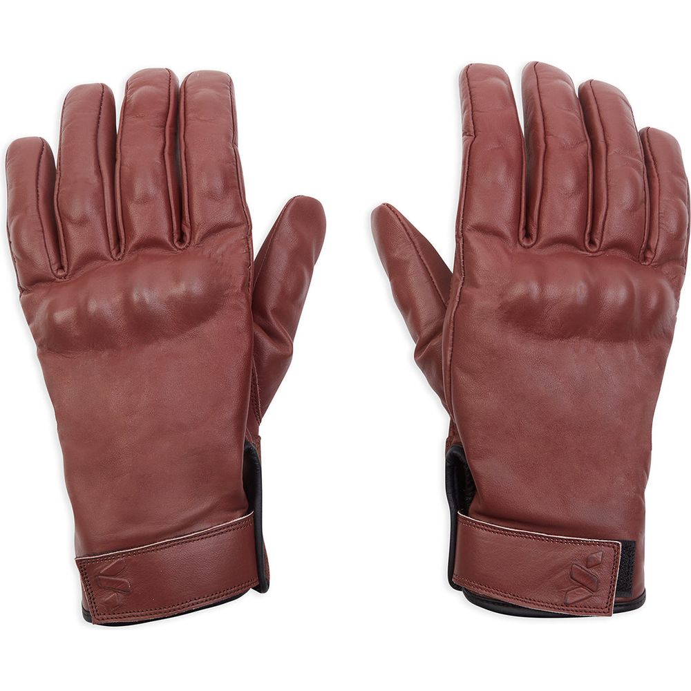 Spada Wyatt Waterproof CE Leather Gloves Oxblood