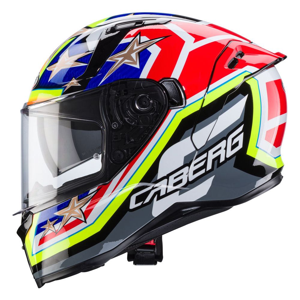 Caberg Avalon X Track Full Face Helmet Black / Yellow / Red / Blue - FREE UK Shipping, FREE 365 Day Returns | Moto Central