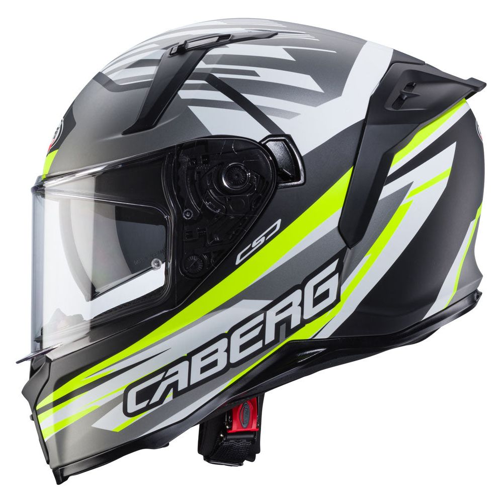 Caberg Avalon X Kira Full Face Helmet Matt Black / Grey / Yellow  - FREE UK Shipping, FREE 365 Day Returns | Moto Central