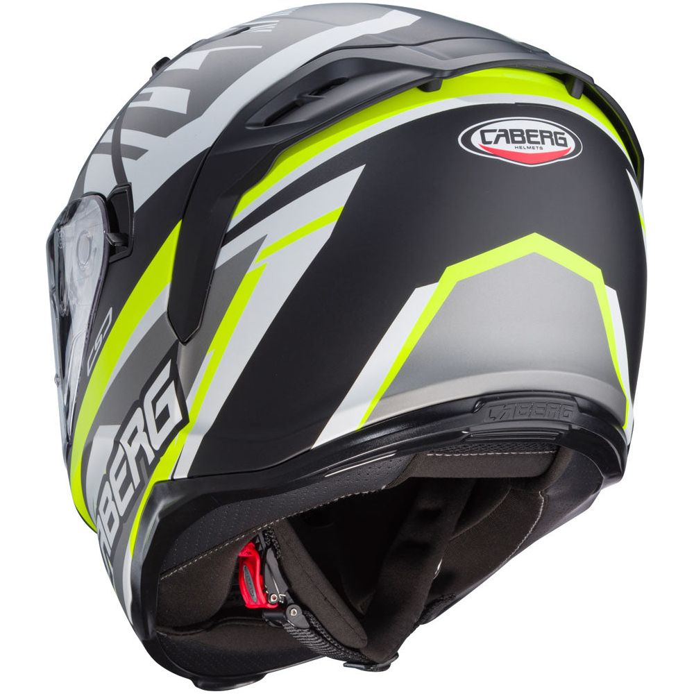 Caberg Avalon X Kira Full Face Helmet Matt Black / Grey / Yellow  - FREE UK Shipping, FREE 365 Day Returns | Moto Central