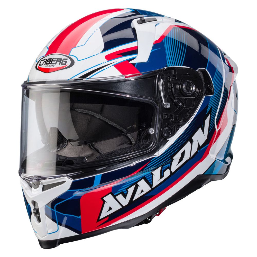 Caberg Avalon X Optic Full Face Helmet White / Blue / Red