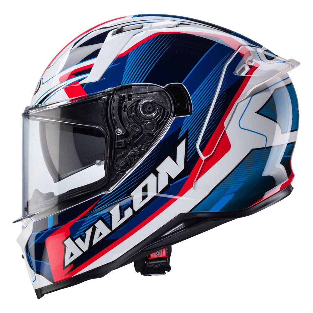 Caberg Avalon X Optic Full Face Helmet White / Blue / Red