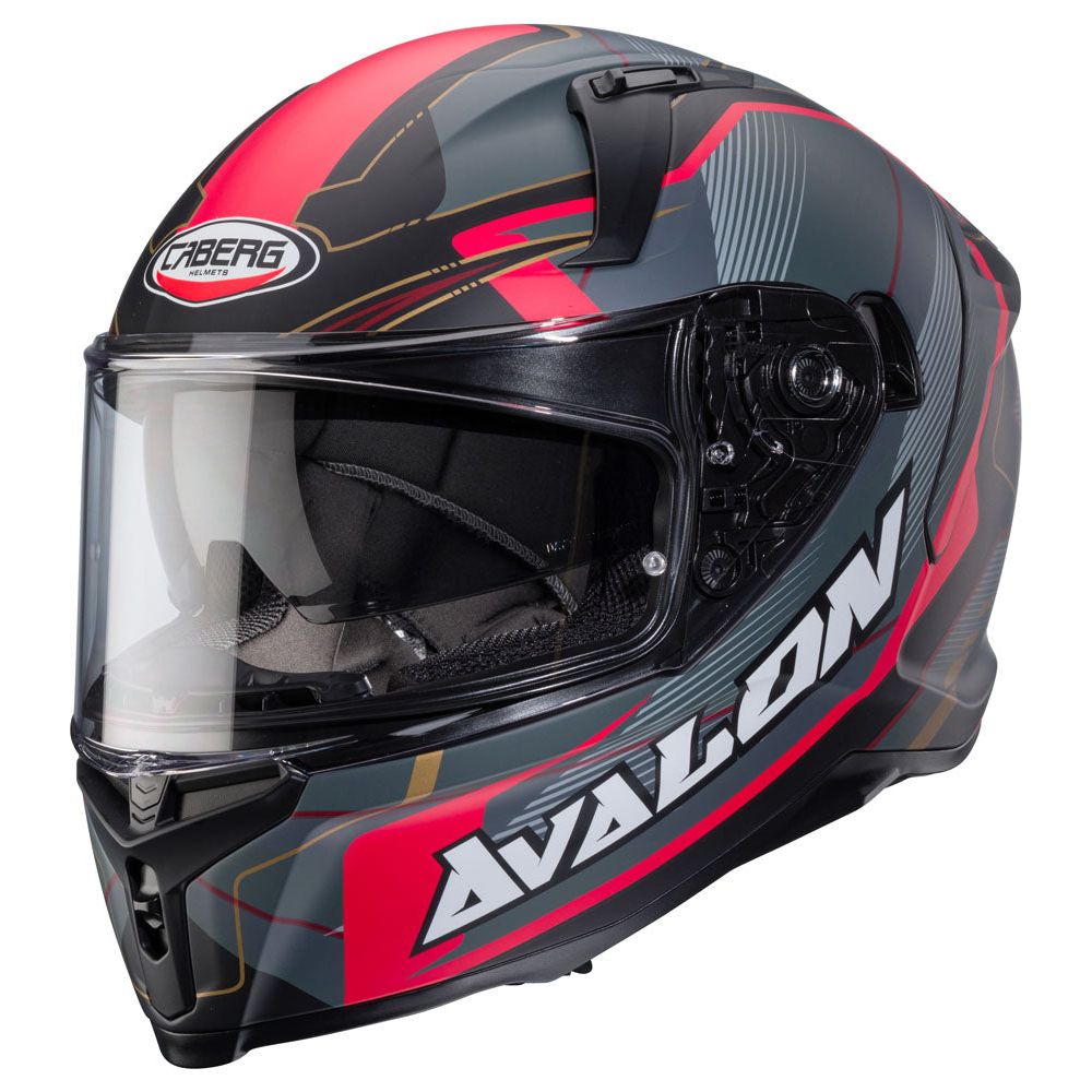 Caberg Avalon X Optic Full Face Helmet Matt Black / Grey / Red