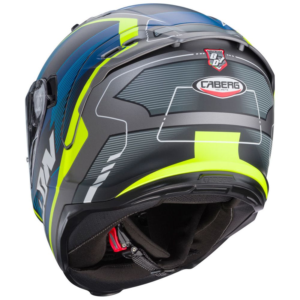 Caberg Avalon X Optic Full Face Helmet Matt Grey / Blue / Yellow