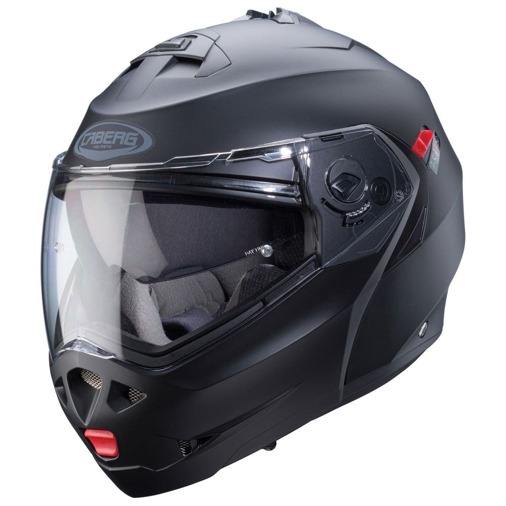 Caberg Duke X Plain Flip-Up Helmet Matt Black - FREE UK Shipping, FREE 365 Day Returns | Moto Central