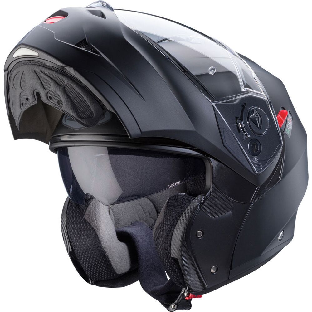 Caberg Duke X Plain Flip-Up Helmet Matt Black  - FREE UK Shipping, FREE 365 Day Returns | Moto Central