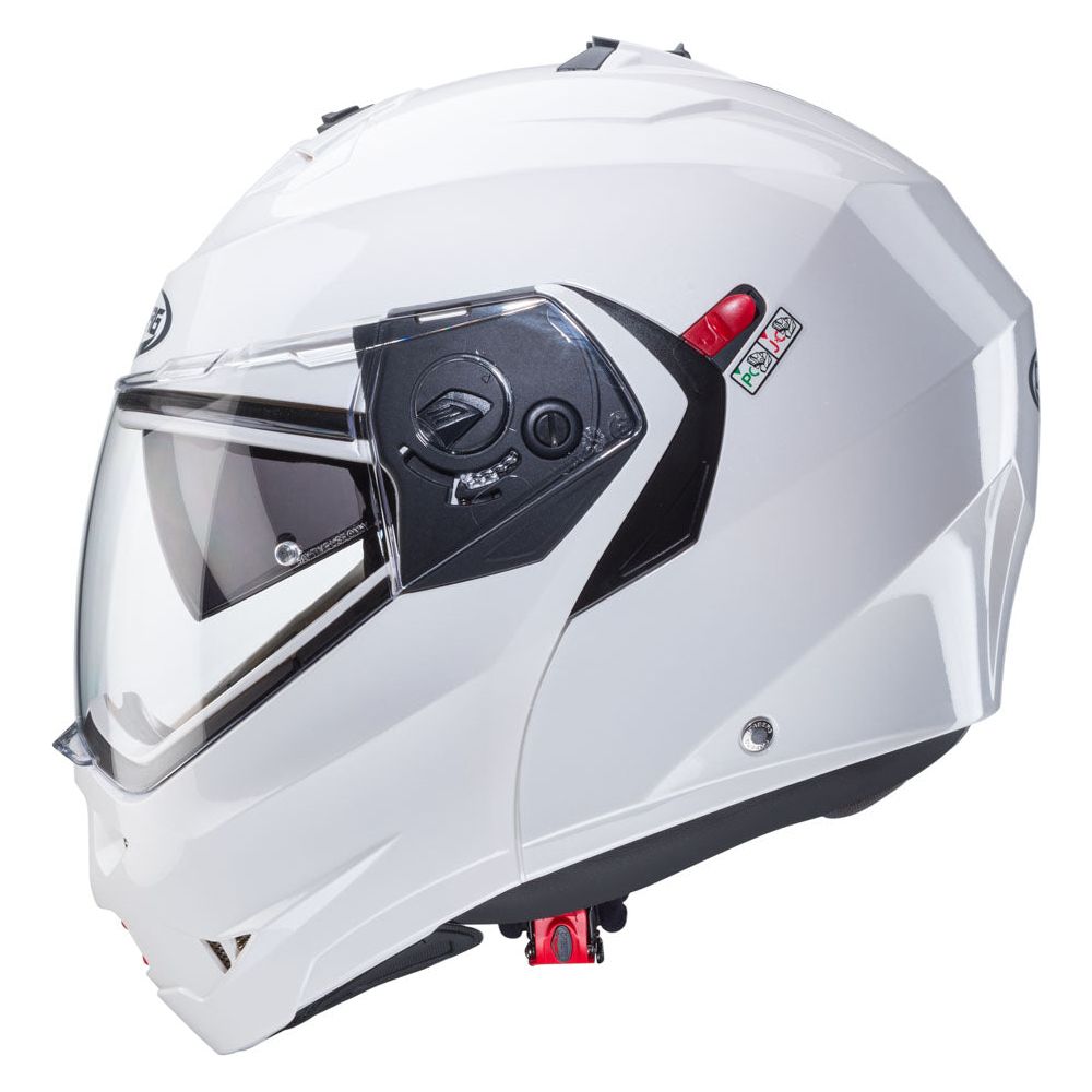 Caberg Duke X Plain Flip-Up Helmet Metal White