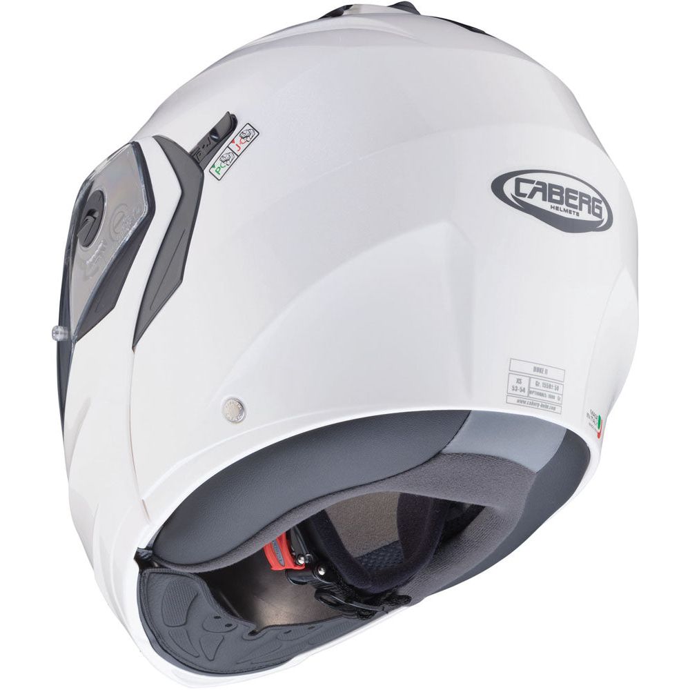 Caberg Duke X Plain Flip-Up Helmet Metal White