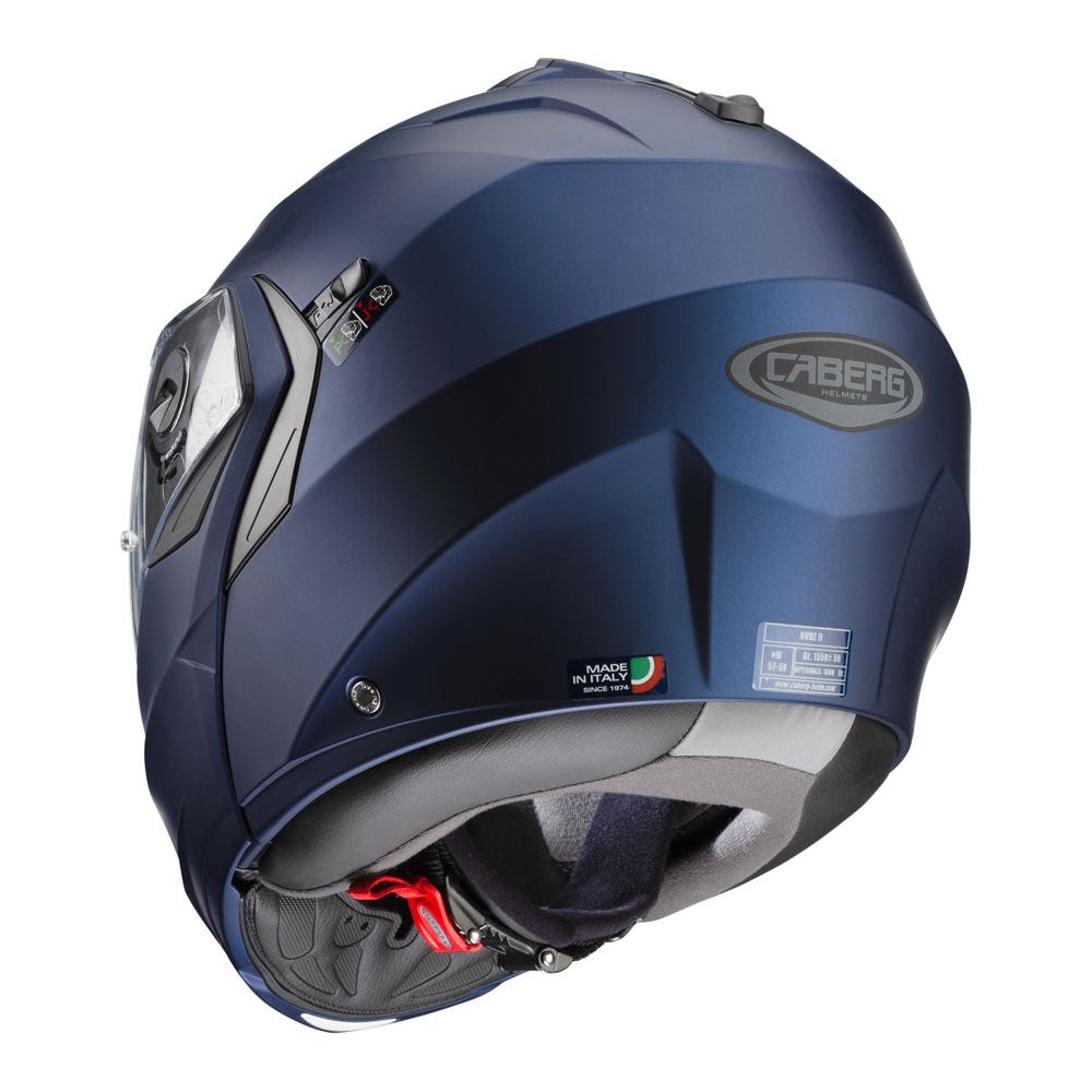 Caberg Duke X Plain Flip-Up Helmet Matt Blue  - FREE UK Shipping, FREE 365 Day Returns | Moto Central