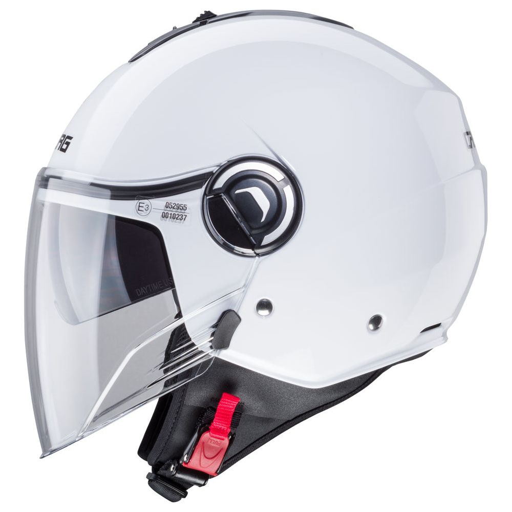 Caberg Riviera V4X Plain Open Face Helmet White - FREE UK Shipping, FREE 365 Day Returns | Moto Central