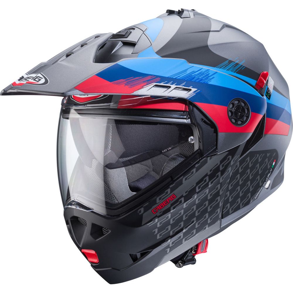 Caberg Tourmax X Sarabe Flip-Up Helmet Matt Gun / Black / Blue / Red