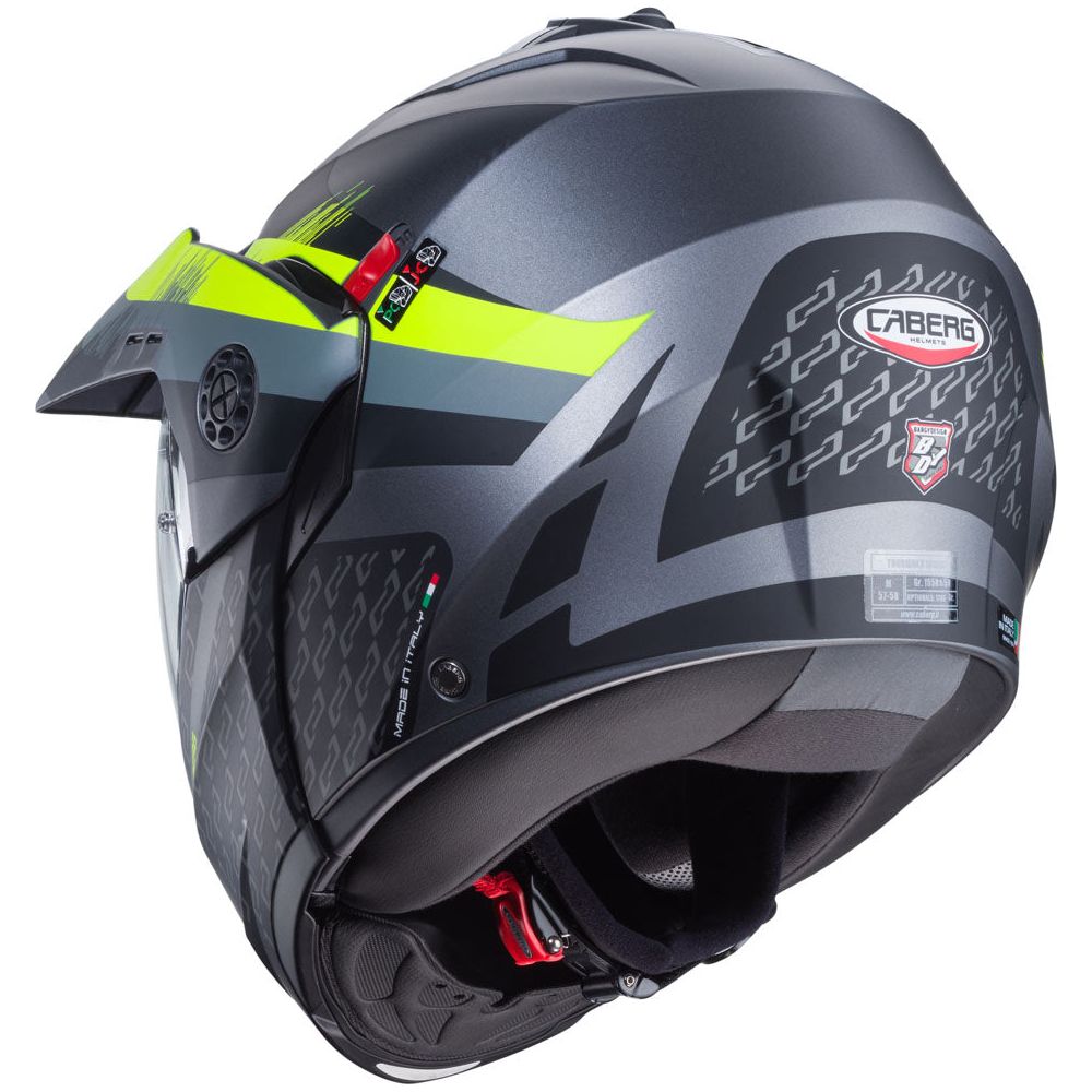 Caberg Tourmax X Sarabe Flip-Up Helmet Matt Gun / Black / Yellow