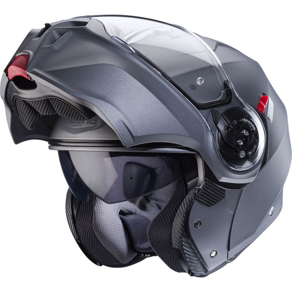 Caberg Duke Evo Plain Flip-Up Helmet Matt Gun