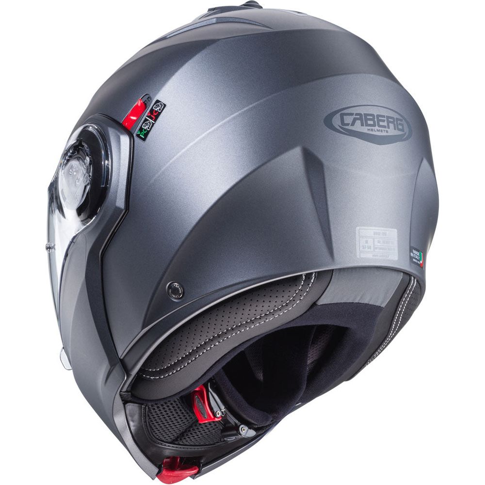 Caberg Duke Evo Plain Flip-Up Helmet Matt Gun