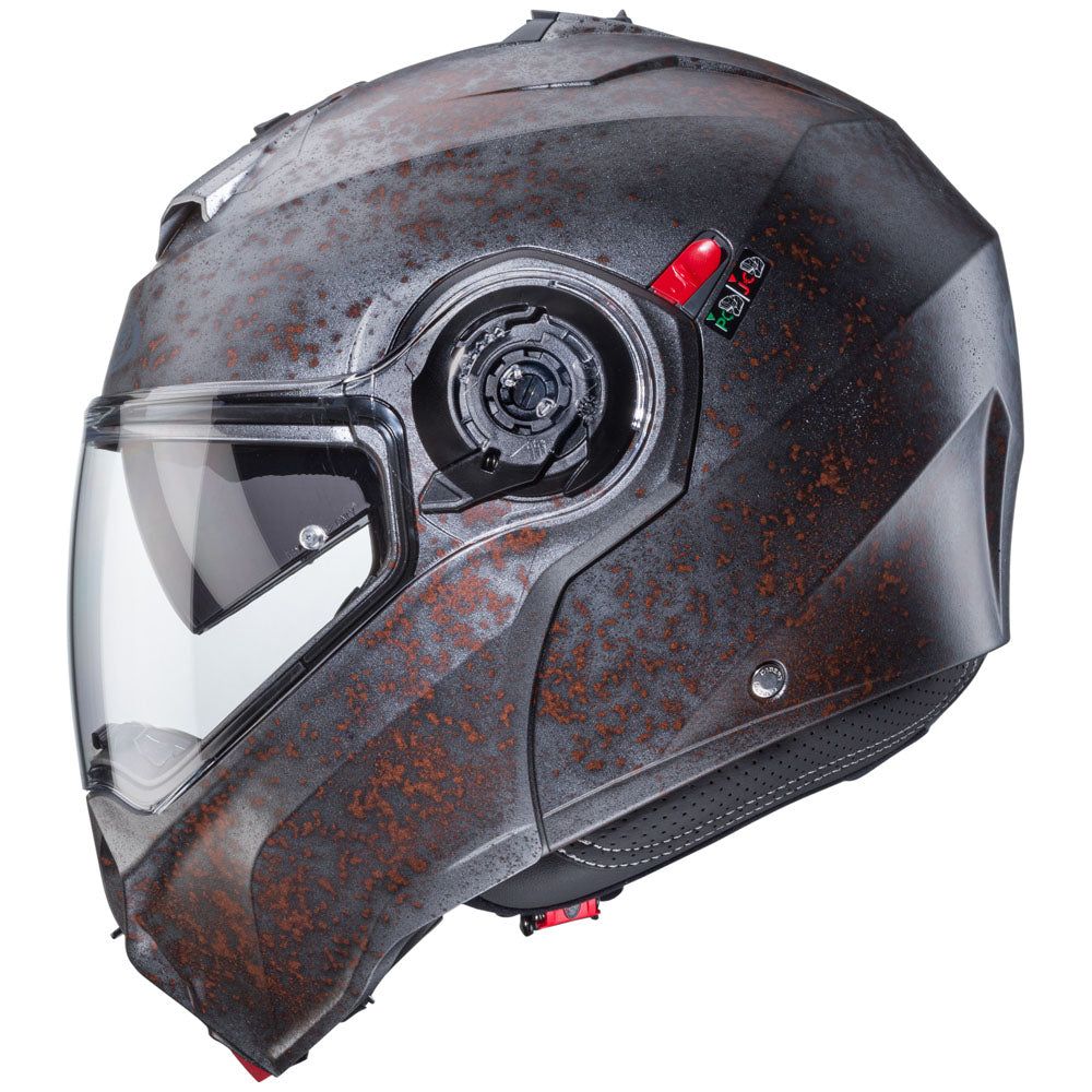 Caberg Duke Evo Rusty Plain Flip-Up Helmet Grey  - FREE UK Shipping, FREE 365 Day Returns | Moto Central