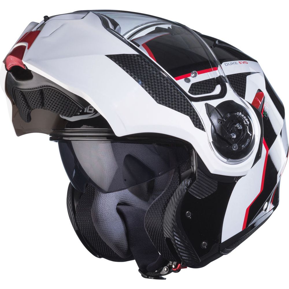 Caberg Duke Evo Move Flip-Up Helmet Black / White / Red