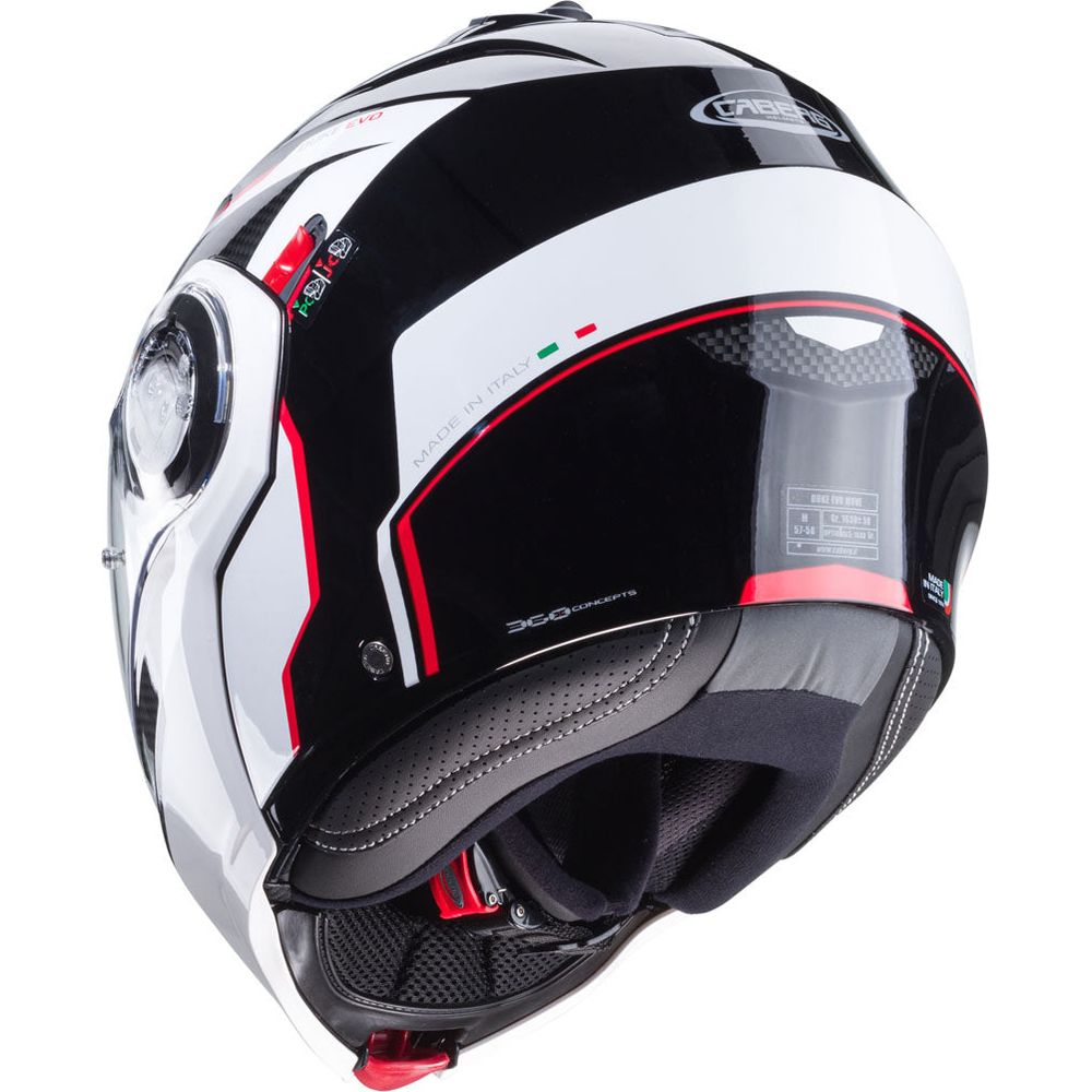 Caberg Duke Evo Move Flip-Up Helmet Black / White / Red