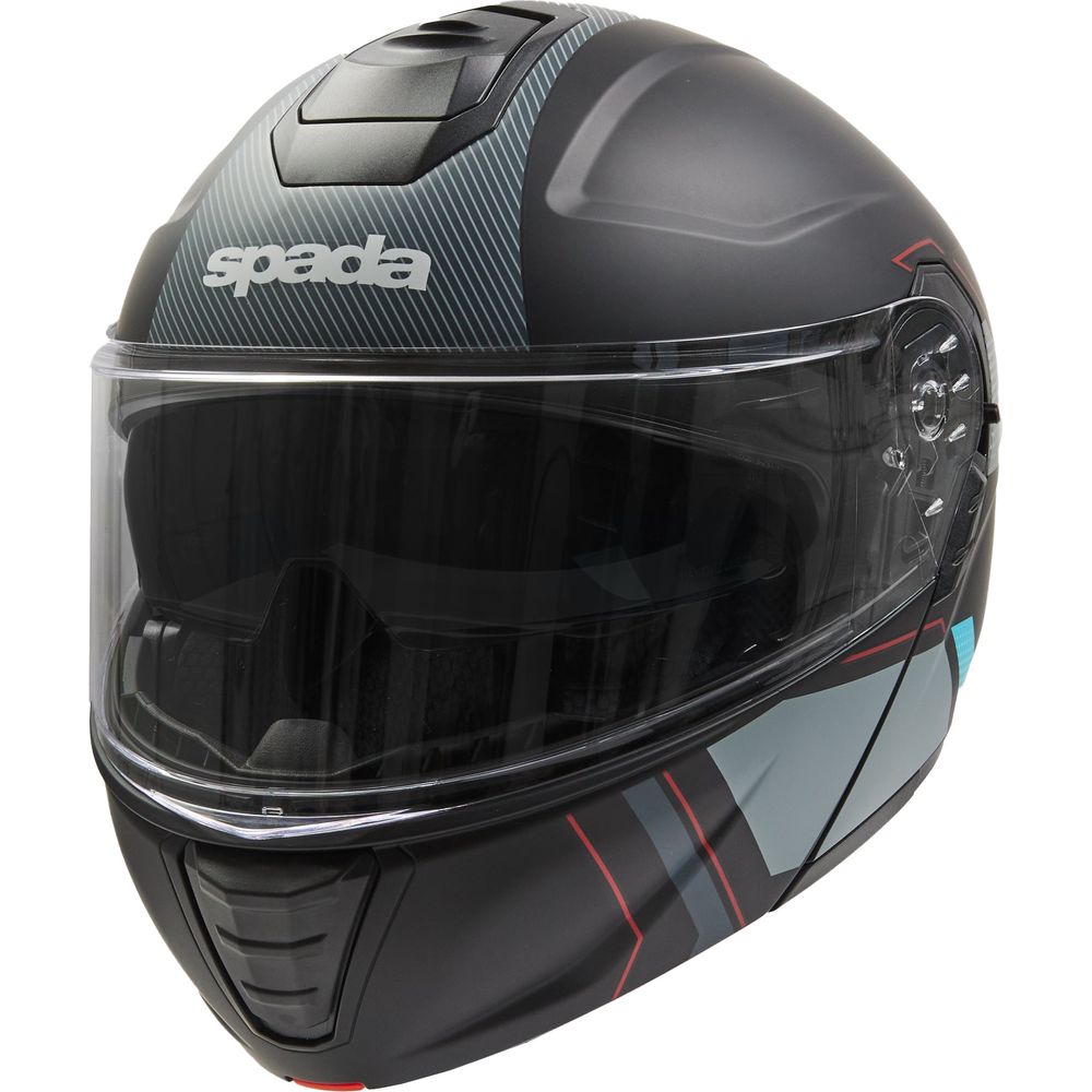 Spada Orion 2 Element Flip-Up Helmet Black / Grey / Red / Blue