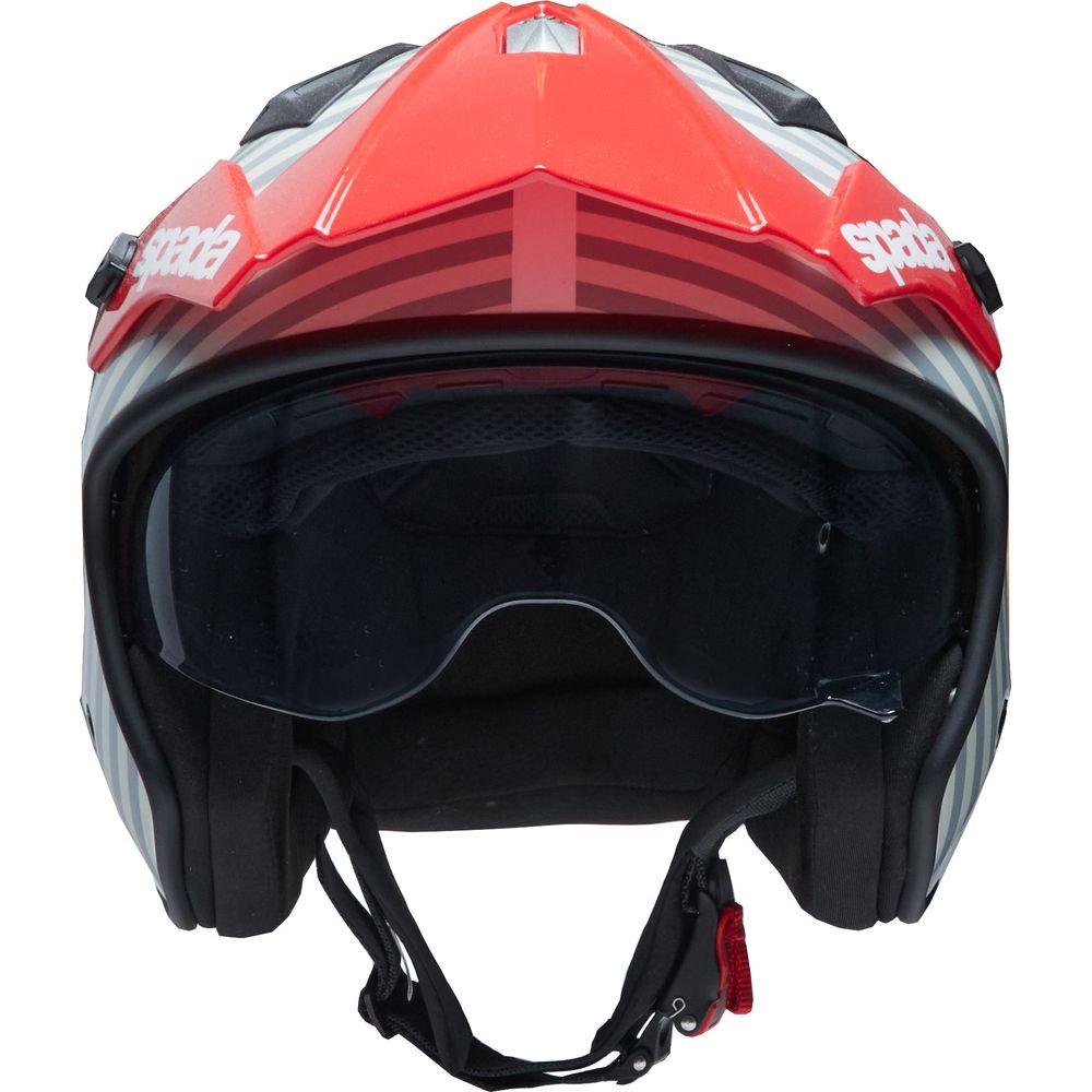 Spada Rock 06 Stasis Open Face Helmet Grey / Red