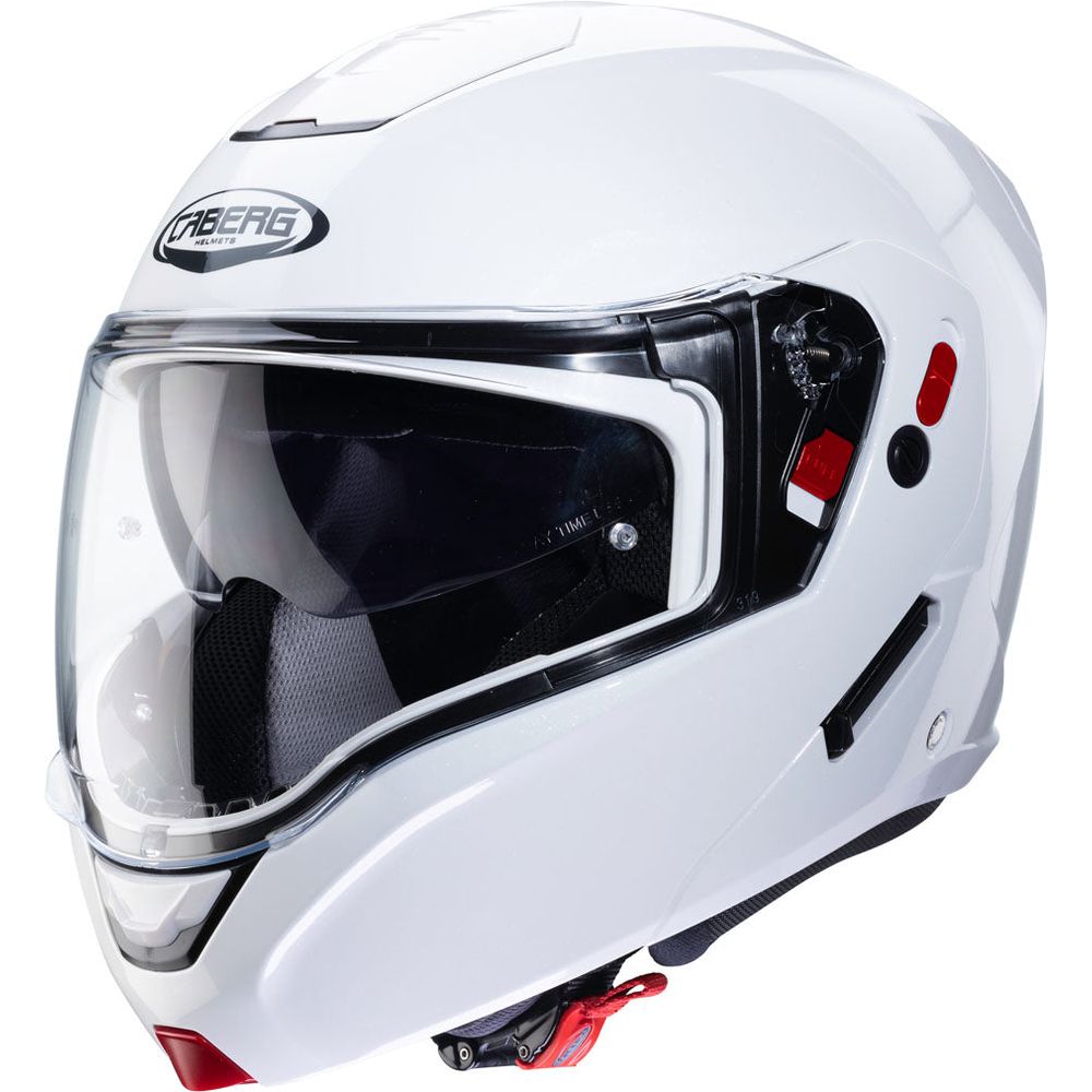 Caberg Horus X Plain Flip-Up Helmet Metal White